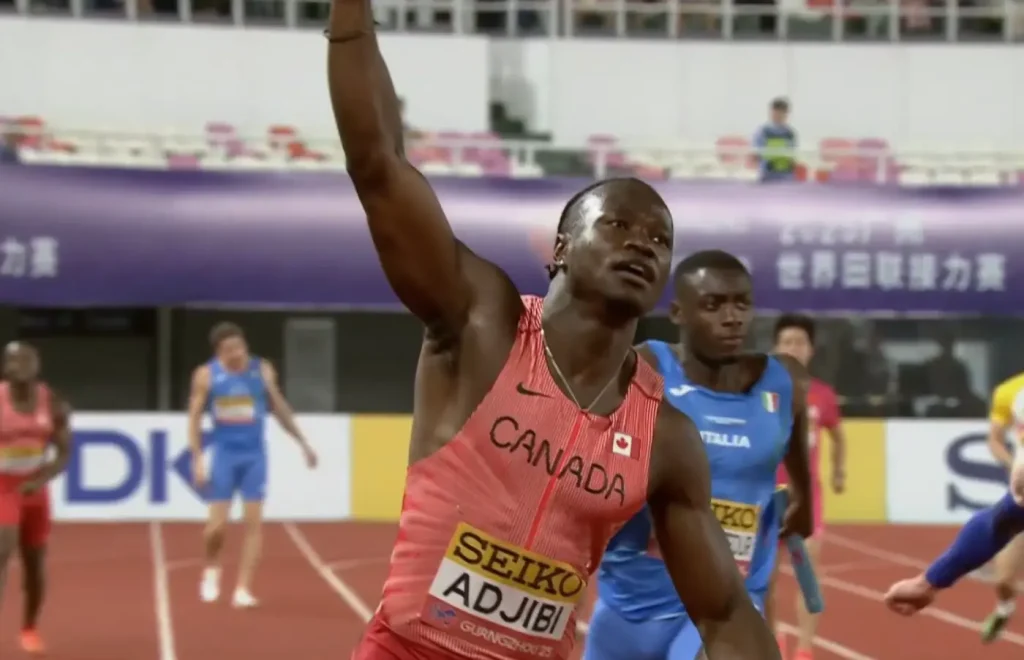 Canada wins World Athletics Relays Guangzhou 25 mixed 4x100 relay.