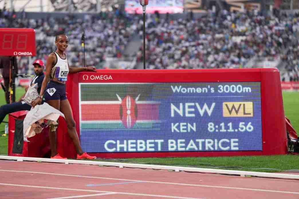 Beatrice Chebet Sets African Record in 3000m at Rabat Diamond League