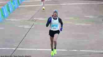 Andrew Colley setting a personal best at the 2025 Aramco Half-Marathon