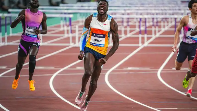 Cordell Tinch wins Shanghai-Keqiao Diamond League 2025 meeting 110m hurdles