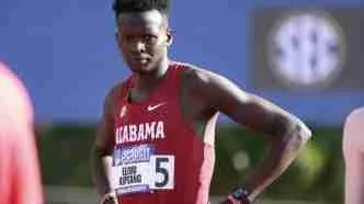 Former Alabama distance runner Eliud Kipsang is seen looking on before a race.