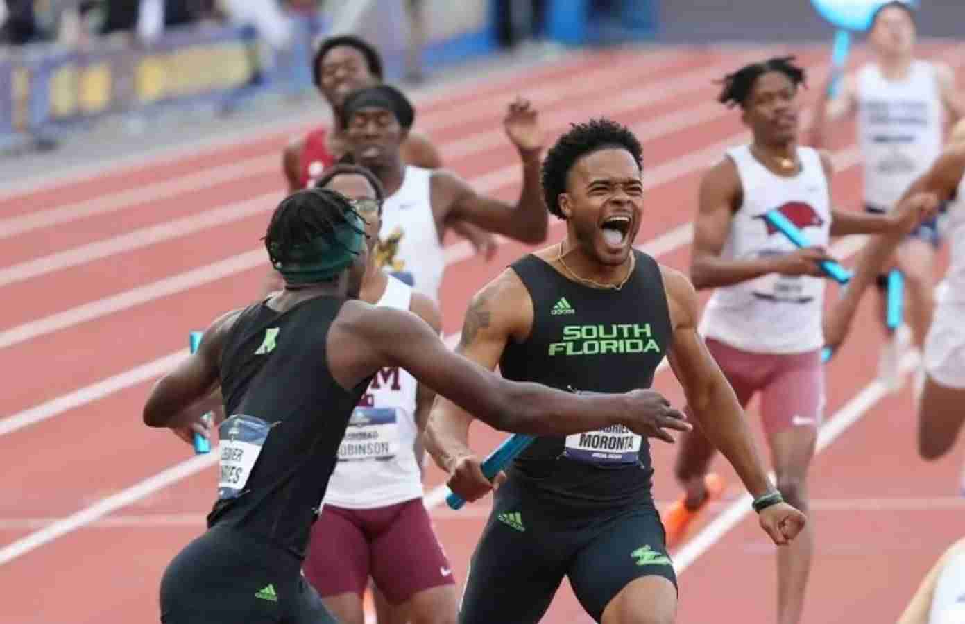 The University of South Florida men's track and field team at NCAA Championships 2025
