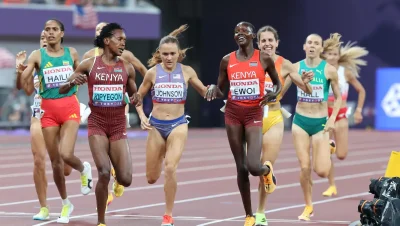 Faith Kipyegon wins her semi-final heat of the 1500m at the 2025 World Athletics Championships in Tokyo