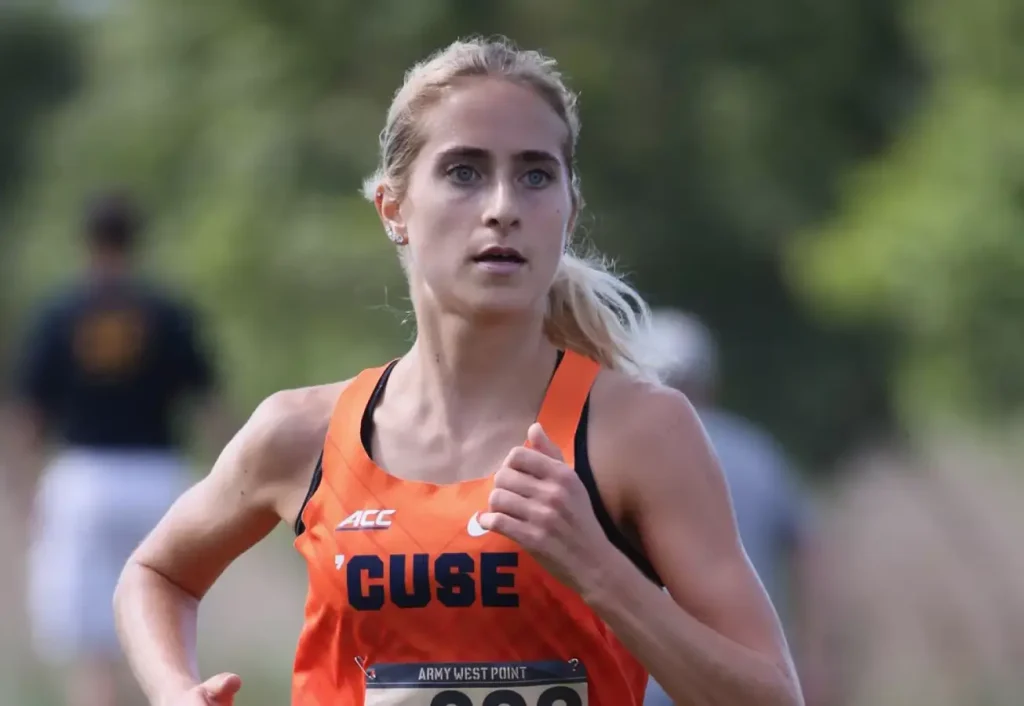 Amanda Vestri competes for the Syracuse University.