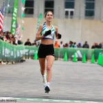 Amanda Vestri at the 2025 USATF Half-Marathon Championships