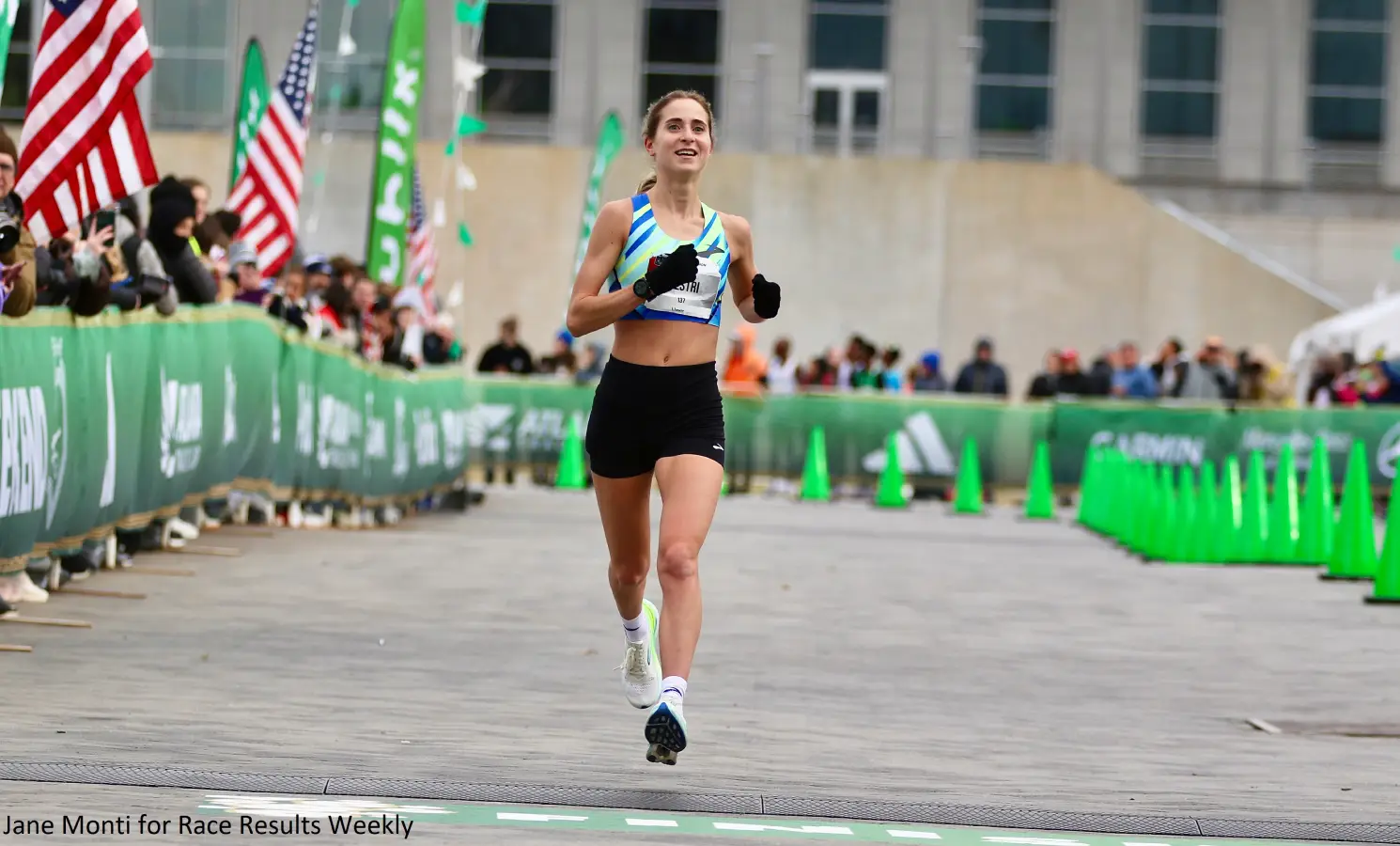 Amanda Vestri at the 2025 USATF Half-Marathon Championships