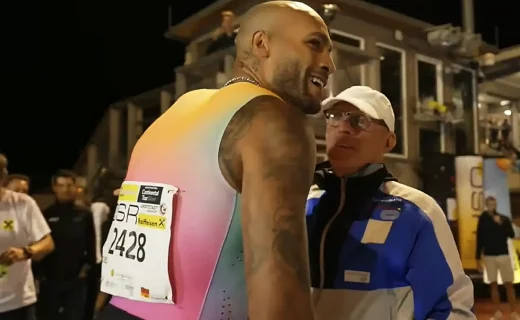 Lamont Marcell Jacobs runs windy 9.67 seconds at the Austrian Open meet in Eisenstadt